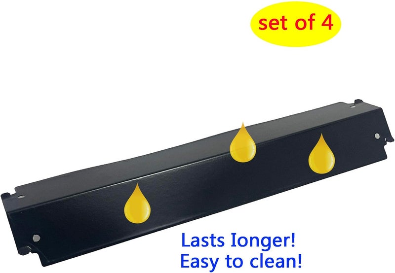 Direct store Parts DP125 (4-pack) Porcelain Steel Heat Shield/Heat Plates 16 "x 3 13/16" Replacement for Charbroil, fits for Thermos, fits for Kenmore Sears and other Gas Grill Models - Image 3